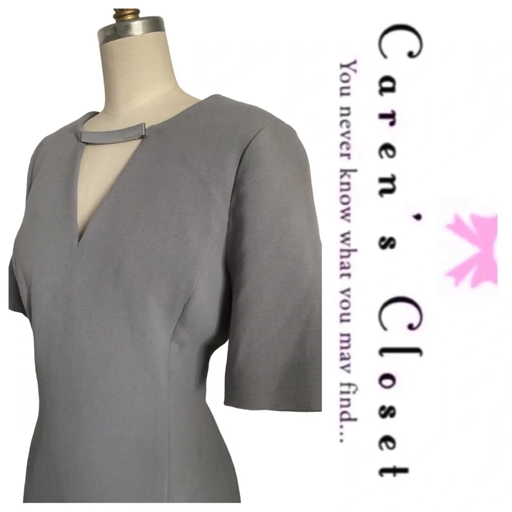 Micheal Kors Dove Gray Sheath Dress - Picture 9 of 10